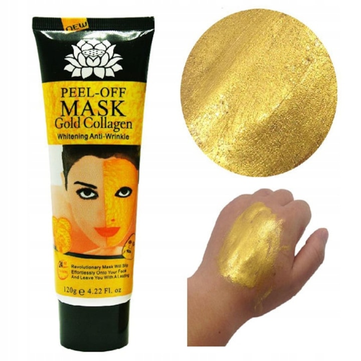 Masca Peel Off Kolagenica cu Aur, Pilaten, 100 ml