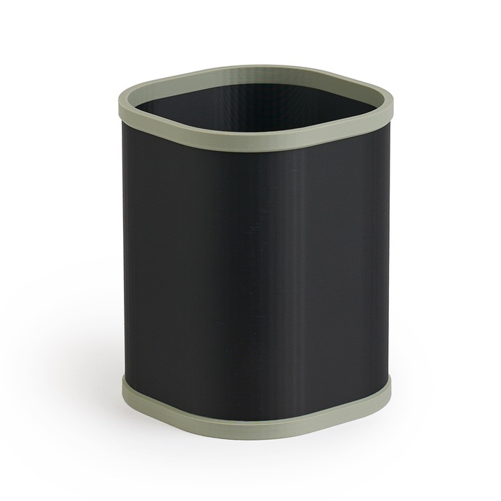 Suport Pixuri Birou, 80x80x100mm, Black & Sage