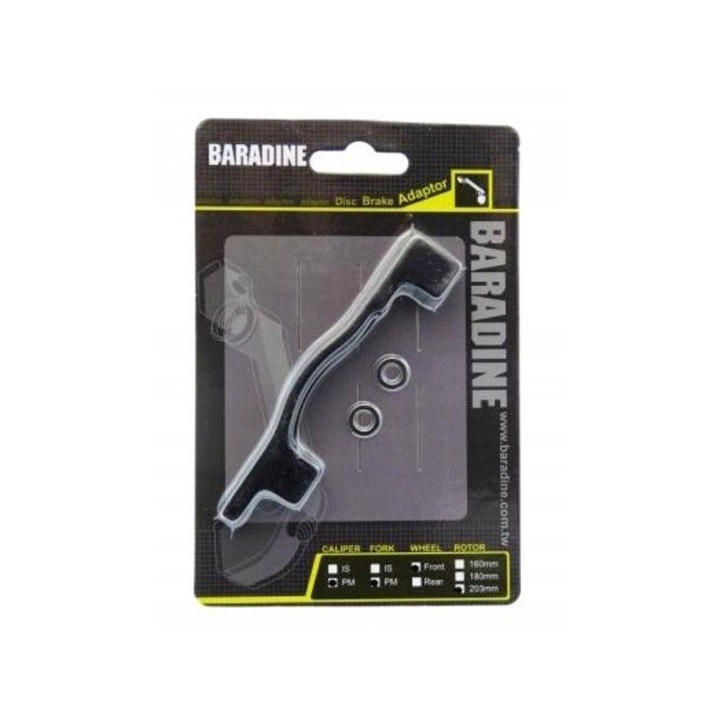 Adaptor frana bicicleta Baradine PM-PM 203, 8" (203mm), negru