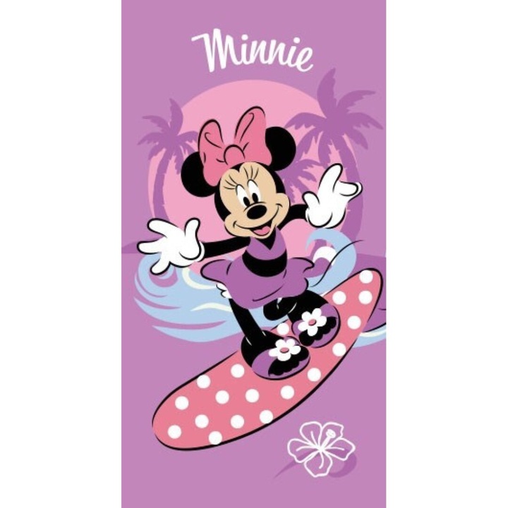 Disney Minnie Surf кърпа за баня, плажна кърпа 70x140см (Fast Dry)