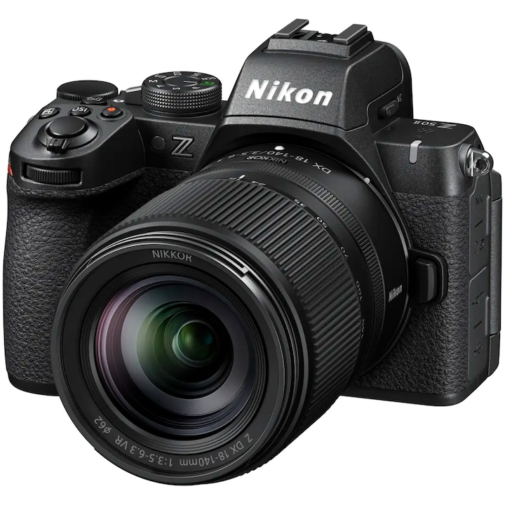 Фотоапарат Mirrorless Nikon Z50 II, 20,9 MP, 4K, Wi-Fi + Обектив 18-140, Черен
