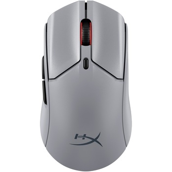 Mouse gaming wireless HyperX Pulsefire Haste 2 Pro, 26000 DPI, polling rate 4K, 2.4GHz/Bluetooth, baterie reincarcabila, autonomie pana la 90 de ore, ultrausor (61g), software NGENUITY, gri