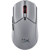 Mouse gaming wireless HyperX Pulsefire Haste 2 Pro, 26000 DPI, polling rate 4K, 2.4GHz/Bluetooth, baterie reincarcabila, autonomie pana la 90 de ore, ultrausor (61g), software NGENUITY, gri