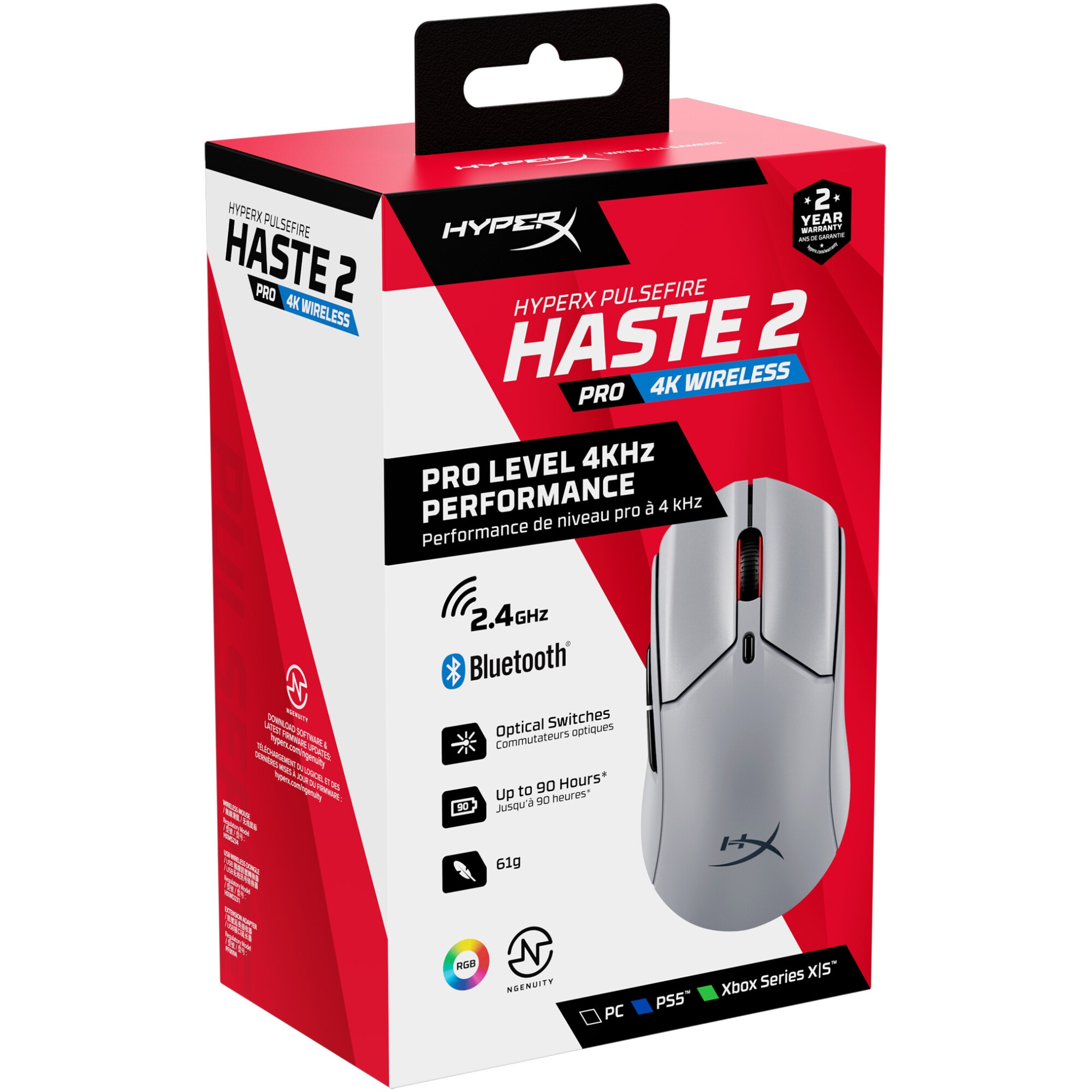 Mouse gaming wireless HyperX Pulsefire Haste 2 Pro, 26000 DPI