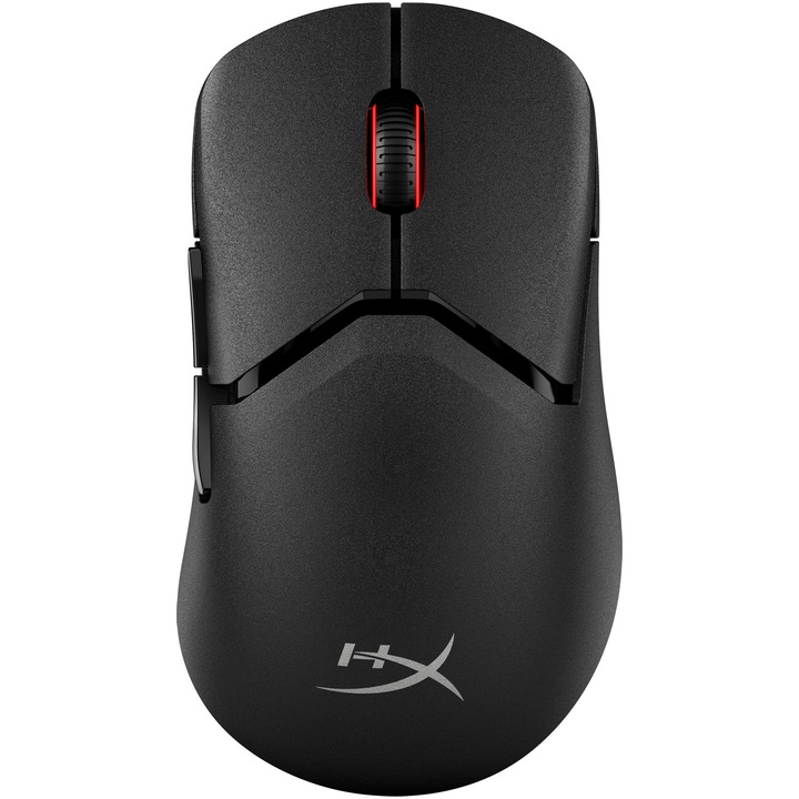 Мишка за гейминг HyperX Pulsefire Saga Pro, безжична, модулен дизайн, 3D печат на взаимозаменяеми компоненти, 4K честота на анкетиране, 2.4GHz/Bluetooth, ултралека (72g), незабавно свързване, черна