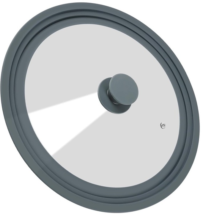 Capac din sticla termorezistenta si silicon, multifunctional, Dimensiuni 16, 18 sau 20 cm, Grunberg, CS1620