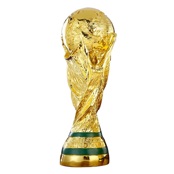 Trofeu, Fudisenn®, Trofeul Hercules, trofeul Cupei Mondiale, trofeul fanilor de fotbal, mestesuguri, ornamente, Rasina, 27cm, Auriu