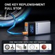 Автомобилен стартер Fudisenn® за бензинов/дизелов двигател, 1000A, 14.8V, 6000mAh, 150PSI, -20-60℃, LED, цифров дисплей, ABS материал, преносим, сребрист, 180x95x50mm
