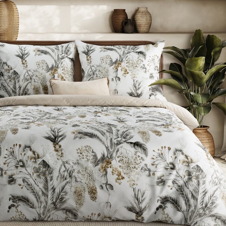 Спално бельо, Пролет, комплект, 220х200см, бяло