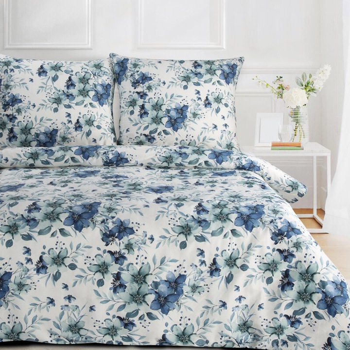 Спално бельо, Пролет, комплект, 220х200см, бяло