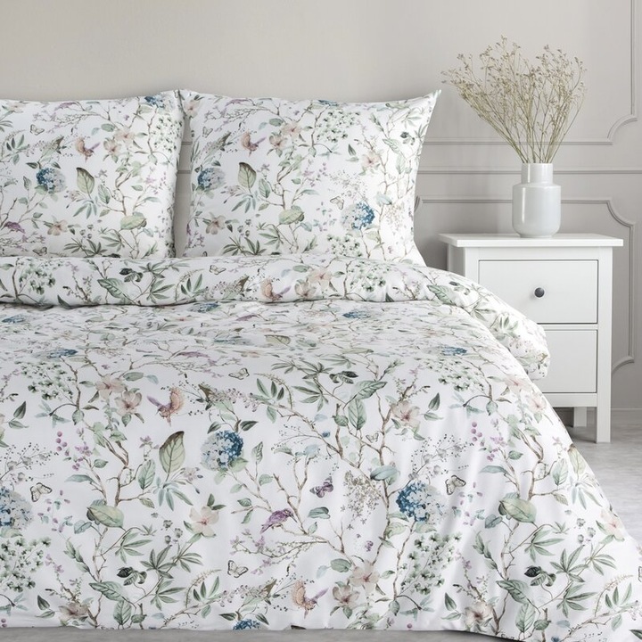 Спално бельо, Пролет, комплект, 220х200см, бяло