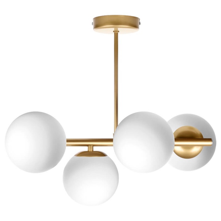 Полилей Ceres 4, Szpak, 4xE14, метал, бял, 46x52x35см