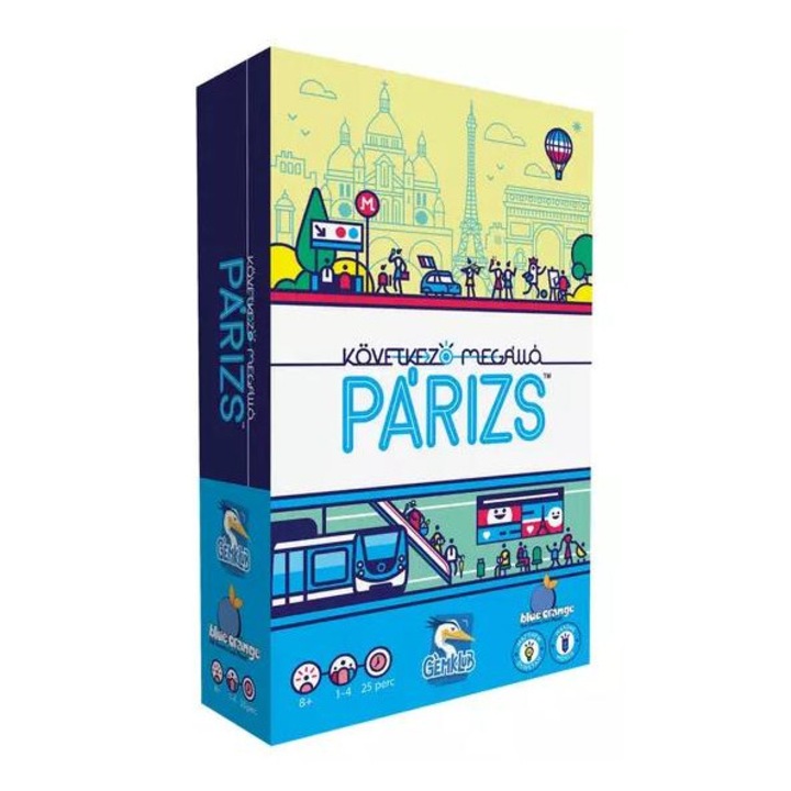 Következő megálló: Párizs társasjáték (BLU34868)