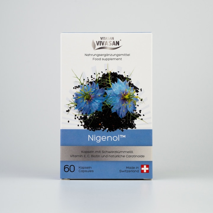 Nigenol - Supliment alimentar antiinflamator cu ulei de Chimen negru - 60 capsule