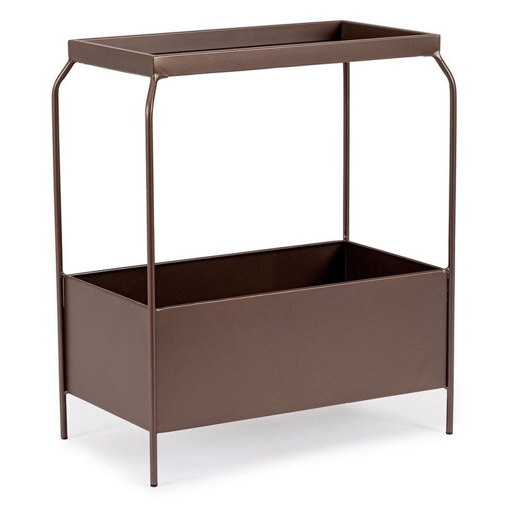 Godric barna acél polcos érme 51,5x30x60 cm