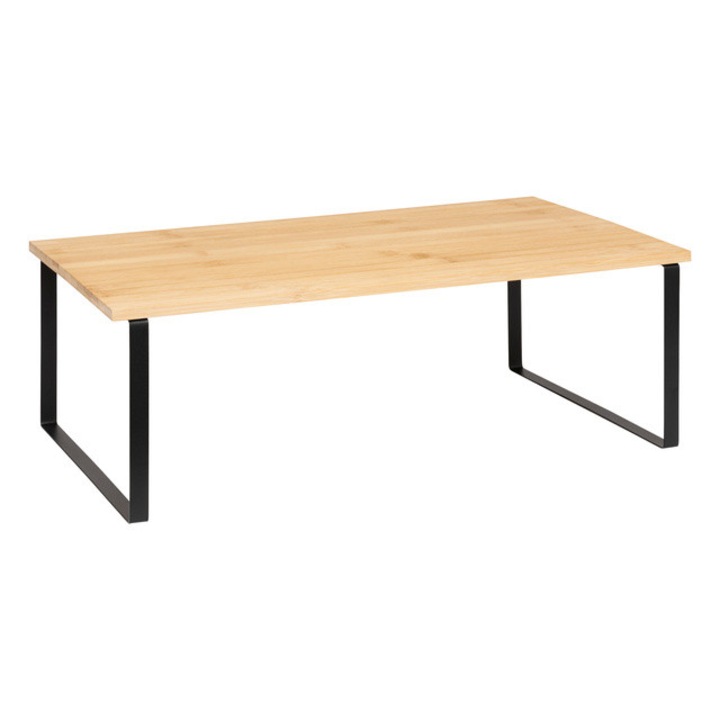 Raft pentru blat de bucatarie ORDERA, 2 niveluri, 50 x 30 x 17,5 cm - negru