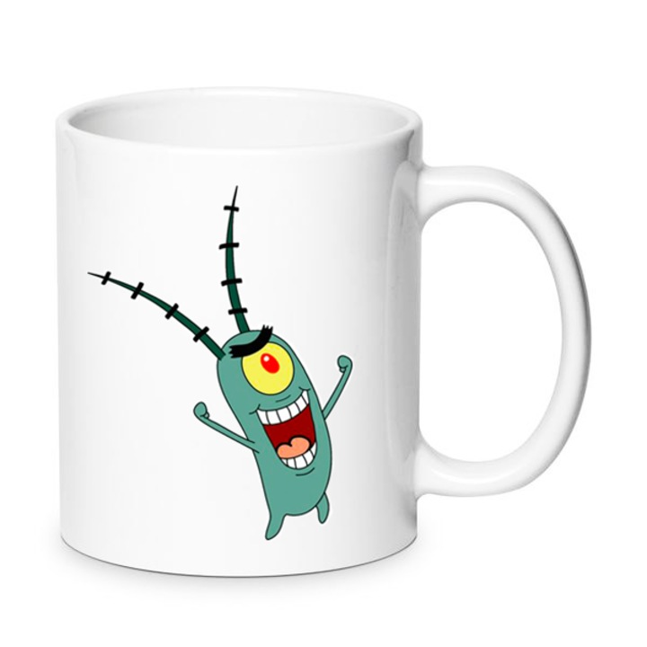 Cana ceramica Chn Plankton 330ml, design subacvatic, culori vibrante