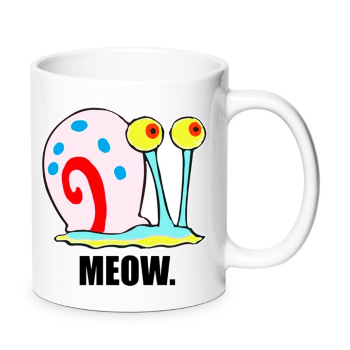 Cana ceramica SpongeBob, model Gary No. 9, 330ml