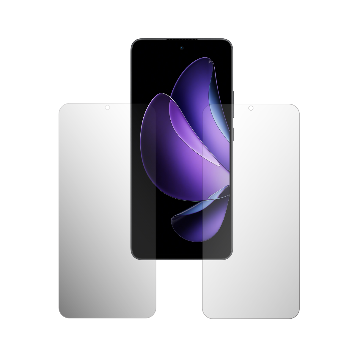Set 2X Folie Protectie Ecran Folie24, pentru Oppo Reno13 F, 1X Ultra-Clear + 1X Mata, Acoperire Totala Full-Display, Adezive, Flexibile cu Auto Regenerare