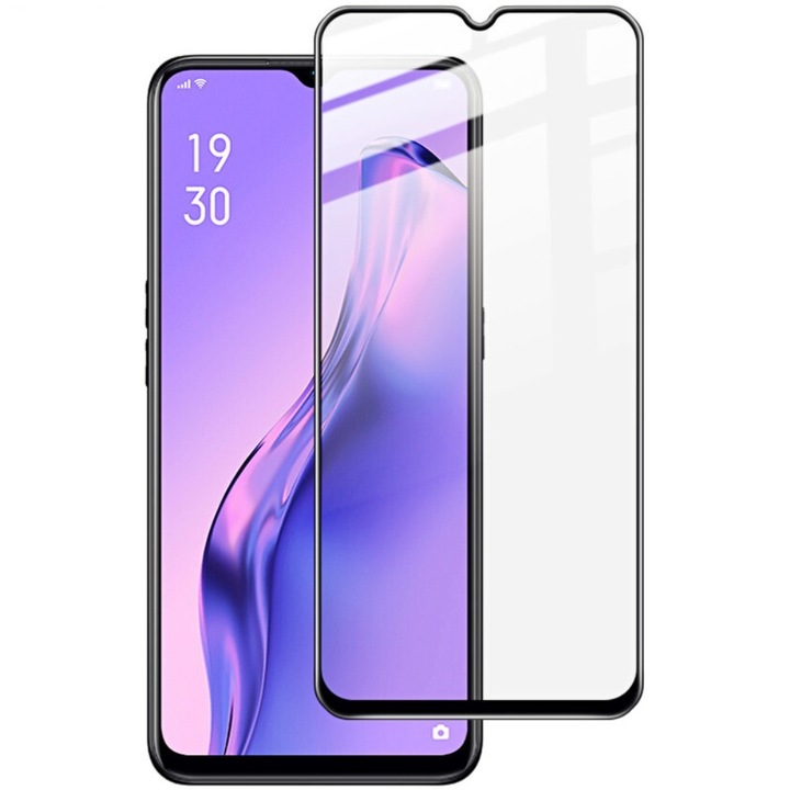 Fólia Oppo A31-hez, edzett üvegből, Evolium, fekete
