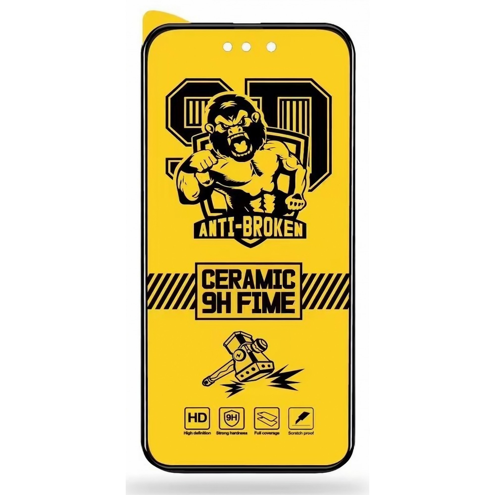 Folie de protectie Ceramica Flippy®, Transparenta HD, 9H, pentru Apple iPhone 11 margini negre