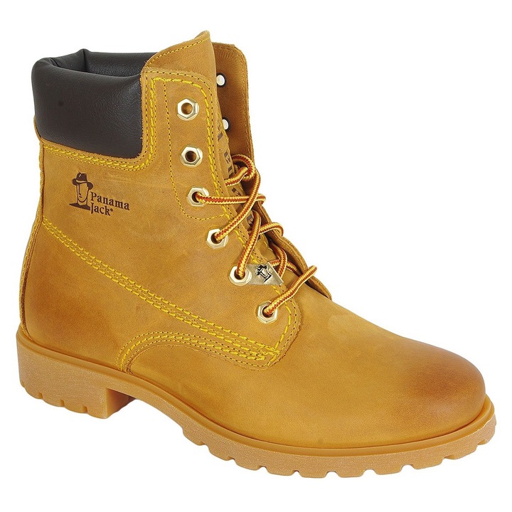 Botine dama Panama Jack, Panama 03 B1, piele, galben, Galben