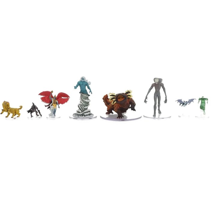 Комплект от 8 миниатюри WizKids, D&D, икони на царствата, пътешествия през сияйната цитадела, чудовища, 27-71 mm