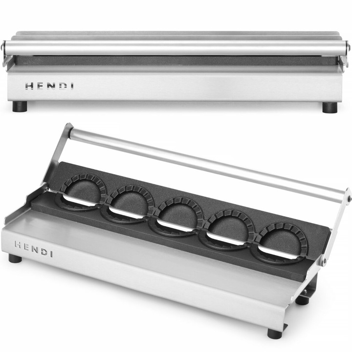 Forma de gatit pentru 5 galuste Hendi, aluminiu, inox, non-aderenta, 470x245x80mm