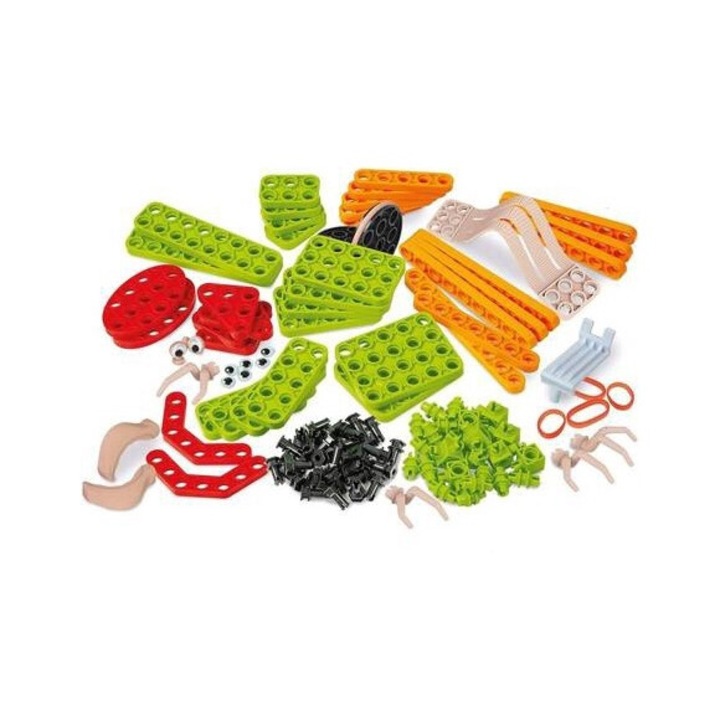 Set de constructie Clementoni Owady 50660, 130 elemente, pentru dezvoltarea abilitatilor manuale, multicolor