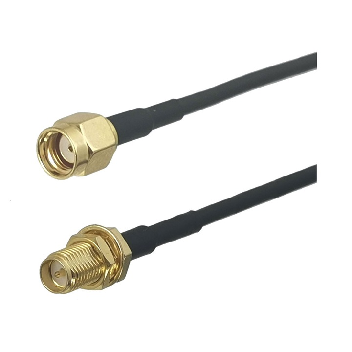 Koaxiális kábel RF pigtail RPSMA F RPSMA M 1m GSM 3G 4G GPS WIFI LORA antenna kábel meghosszabbításához