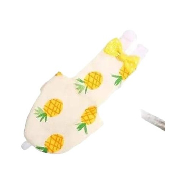 Scutec pentru pasari de companie, design cu fundita, impermeabil, 20x10cm