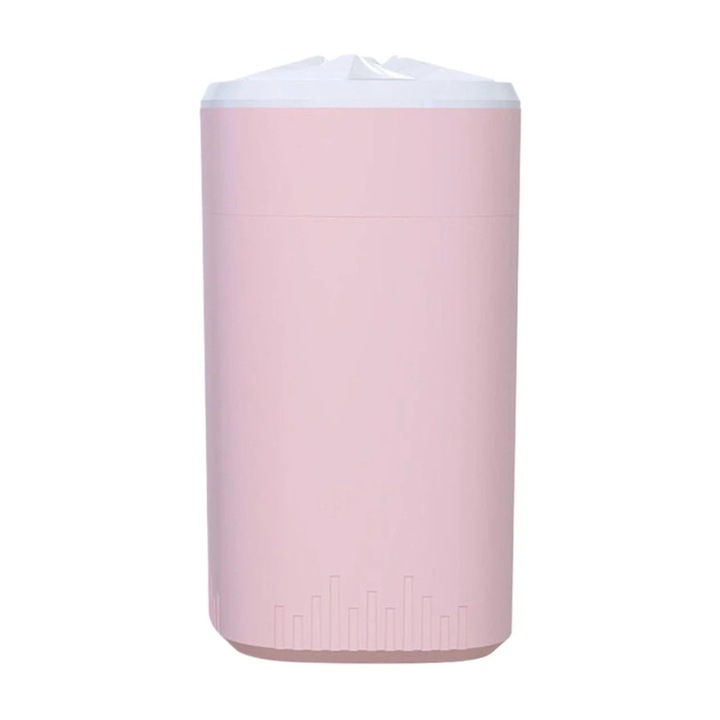 Umidificator portabil cu difuzor de ulei si lumina de noapte, 360ml, 2 moduri de ceata, USB