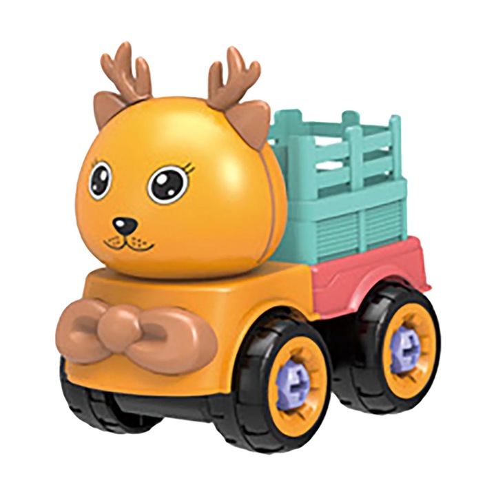 Конструктор кола, 26 части, за деца 3+, многоцветни, с инструменти, включително отвертка