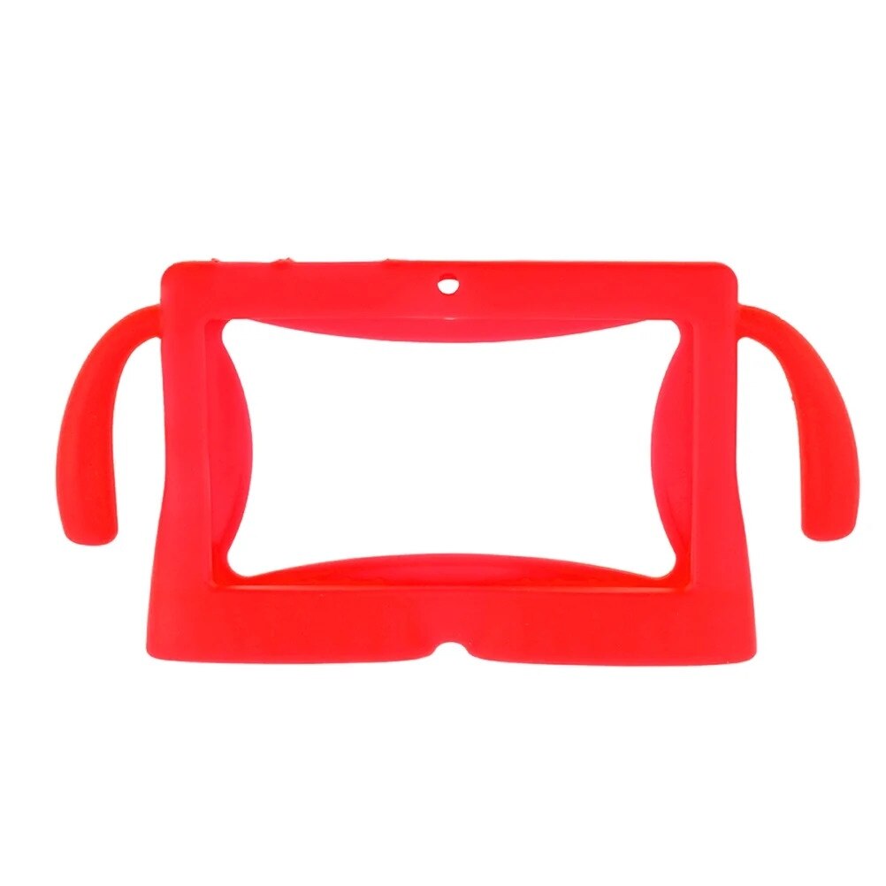 Husa tableta 7 inch, roz, silicon, pentru Q88, cu manere
