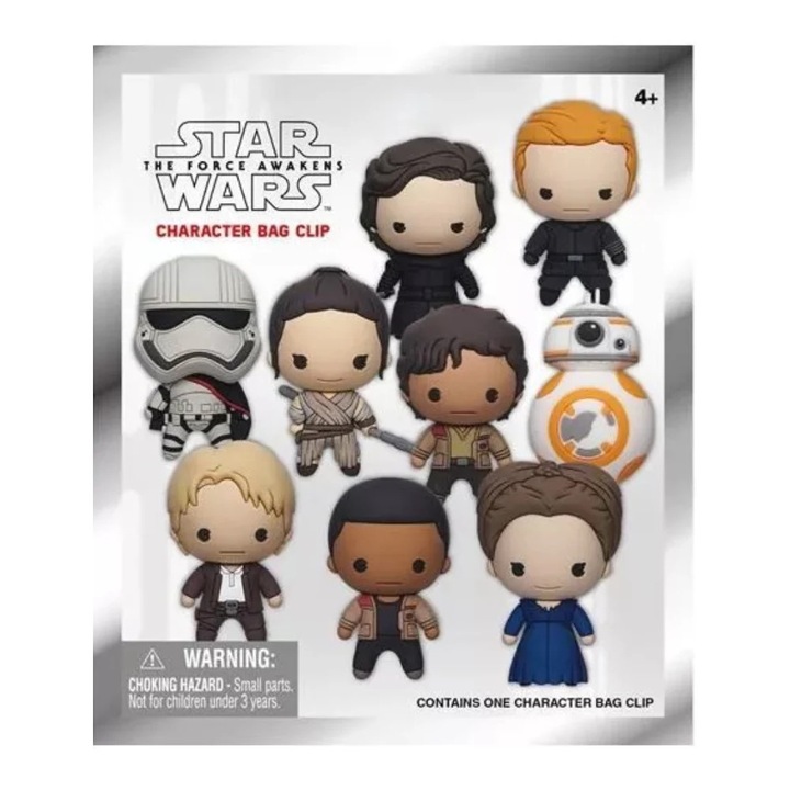 Mini Figurina cu Clips 3D Monogram, Star Wars, The Force Awakens, PVC, 5 cm