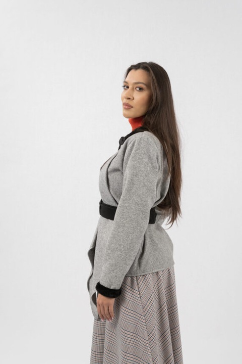 Яке от плат с колан Soraia,,,,,,,,,,,,,,,,,,,,,,,,,,,,,,