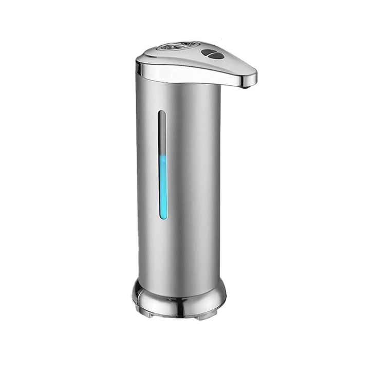 Dispenser automat de sapun, inox, fara contact, alimentat cu baterii, pentru bucatarie si baie, design elegant, ajustabil