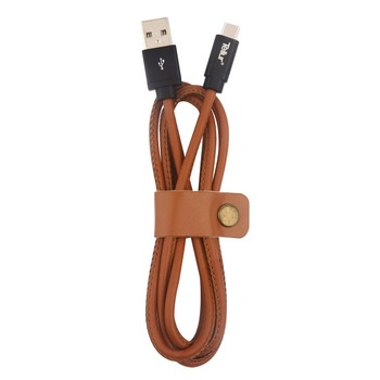 Cablu de date Tellur, USB Type C, Piele naturala, 3A, 1m, Maro Cablu de date Tellur, USB Type C, Piele naturala, 3A, 1m, Maro