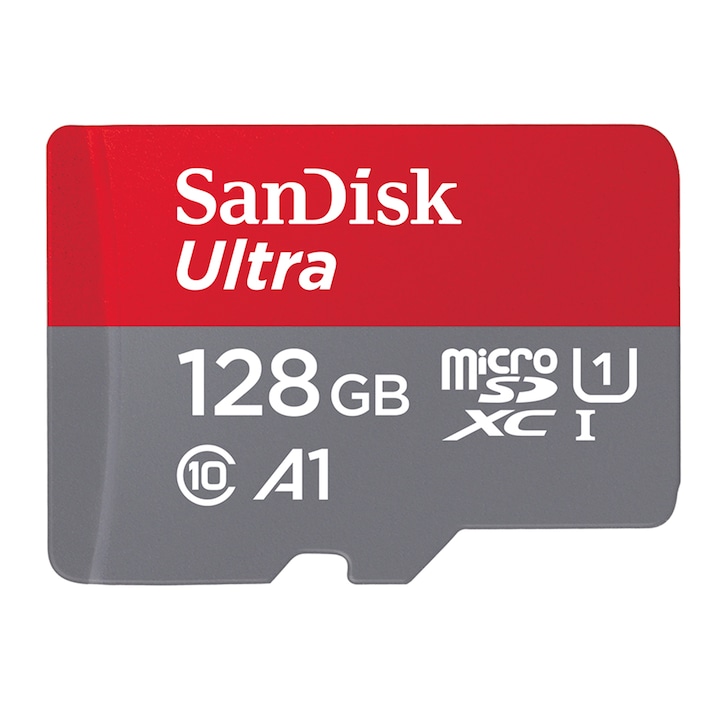 Карта памет SanDisk Micro SD Ultra A1, 128GB, Class 10 , Full HD