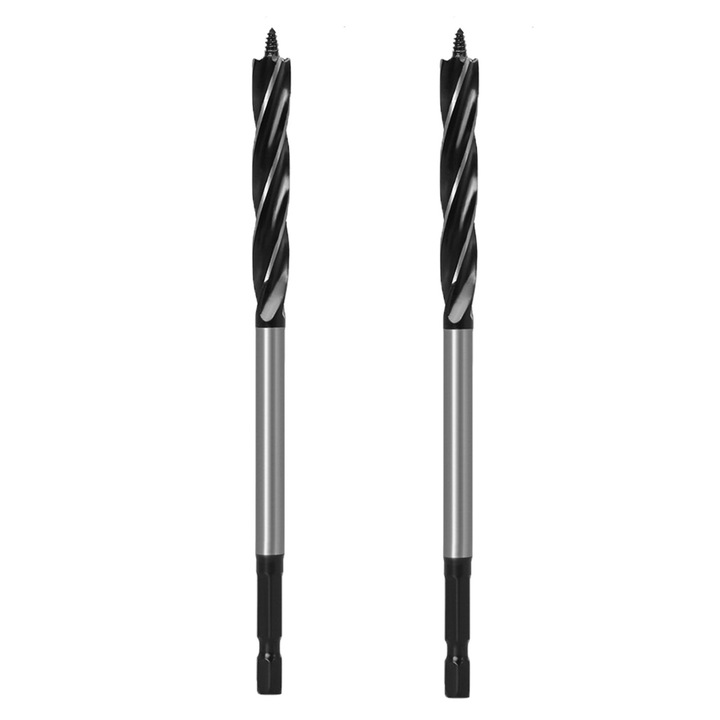 Set 2 bormasini din otel carbon, Enforose, pentru lemn, ceramica, sticla, negru, 1x1.63cm