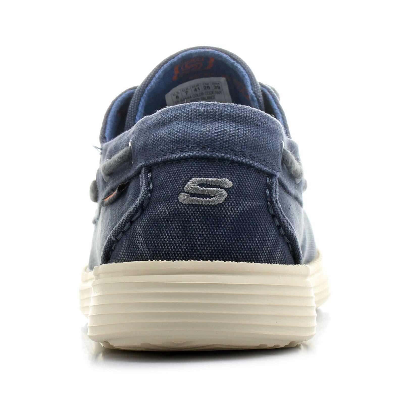 04084 Skechers férfi vászoncipő 64644-NVY Relaxed Fit: Status - 42 - eMAG.hu