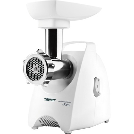 Masina de tocat carne Zelmer 987.84, 1900 W, 2.3 Kg/min, argintiu