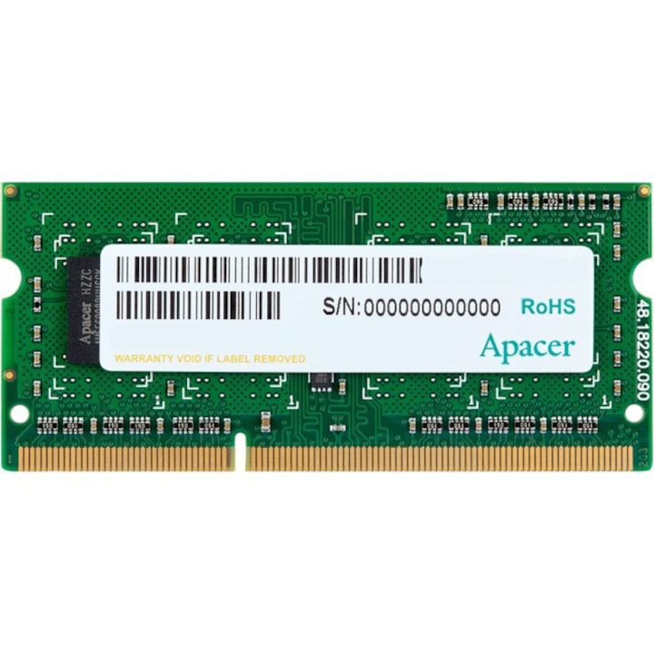 Памет за лаптоп Apacer 4GB Notebook Memory - DDRAM3 SODIMM PC12800 @ 1600MHz AS04GFA60CATBGC