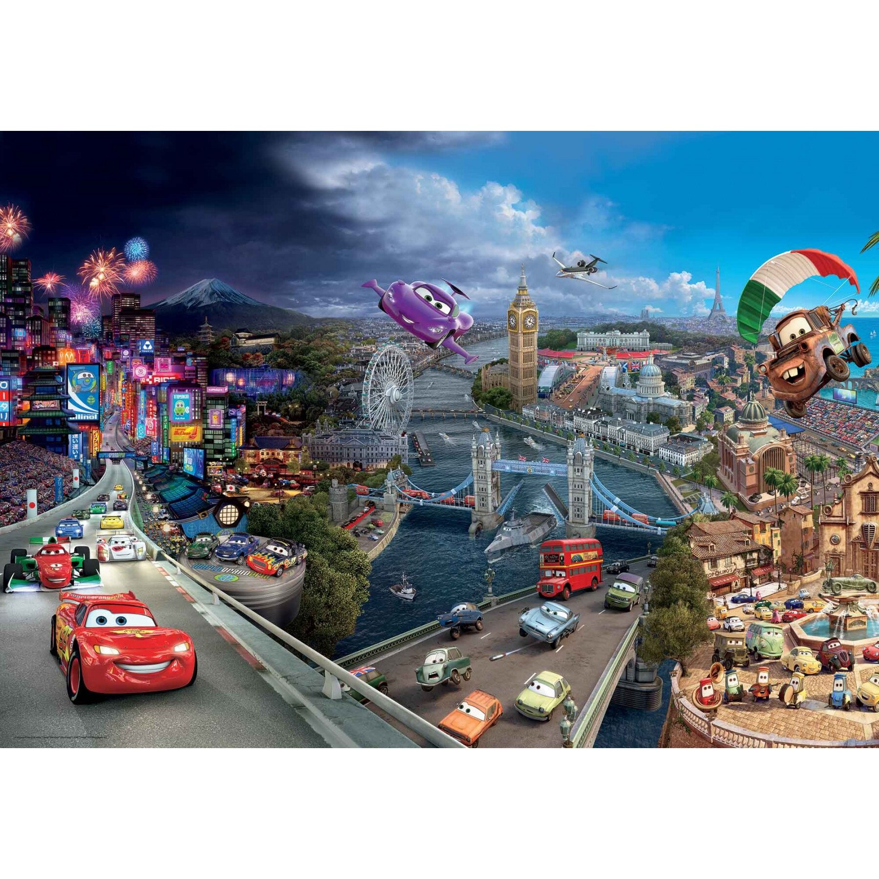 Fototapet DEGRETS 83598 Lumini de masina 184x254cm