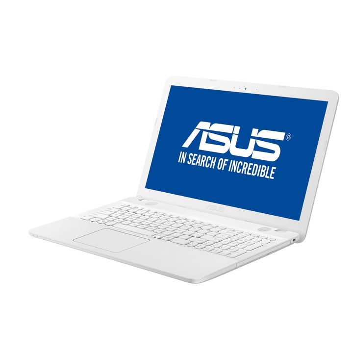 Laptop Asus X541UA-GO1256 cu procesor Intel® Core™ i3-7100U 2.40 GHz, Kaby Lake, 4GB, 500GB, DVD-RW, Intel® HD Graphics 620, Endless OS, White