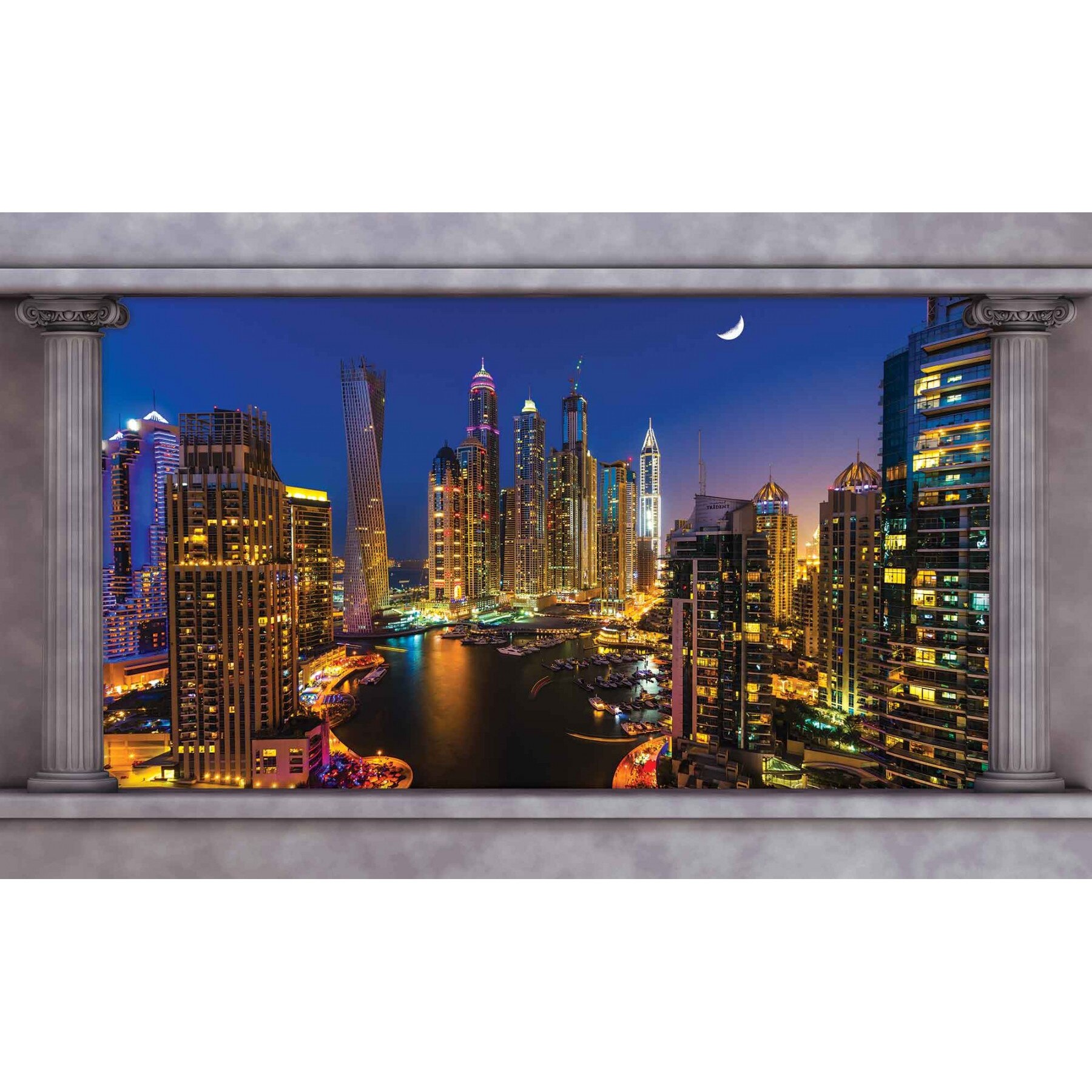 Fototapet DEGRETS 83507 Dubai Skyline 254x368cm
