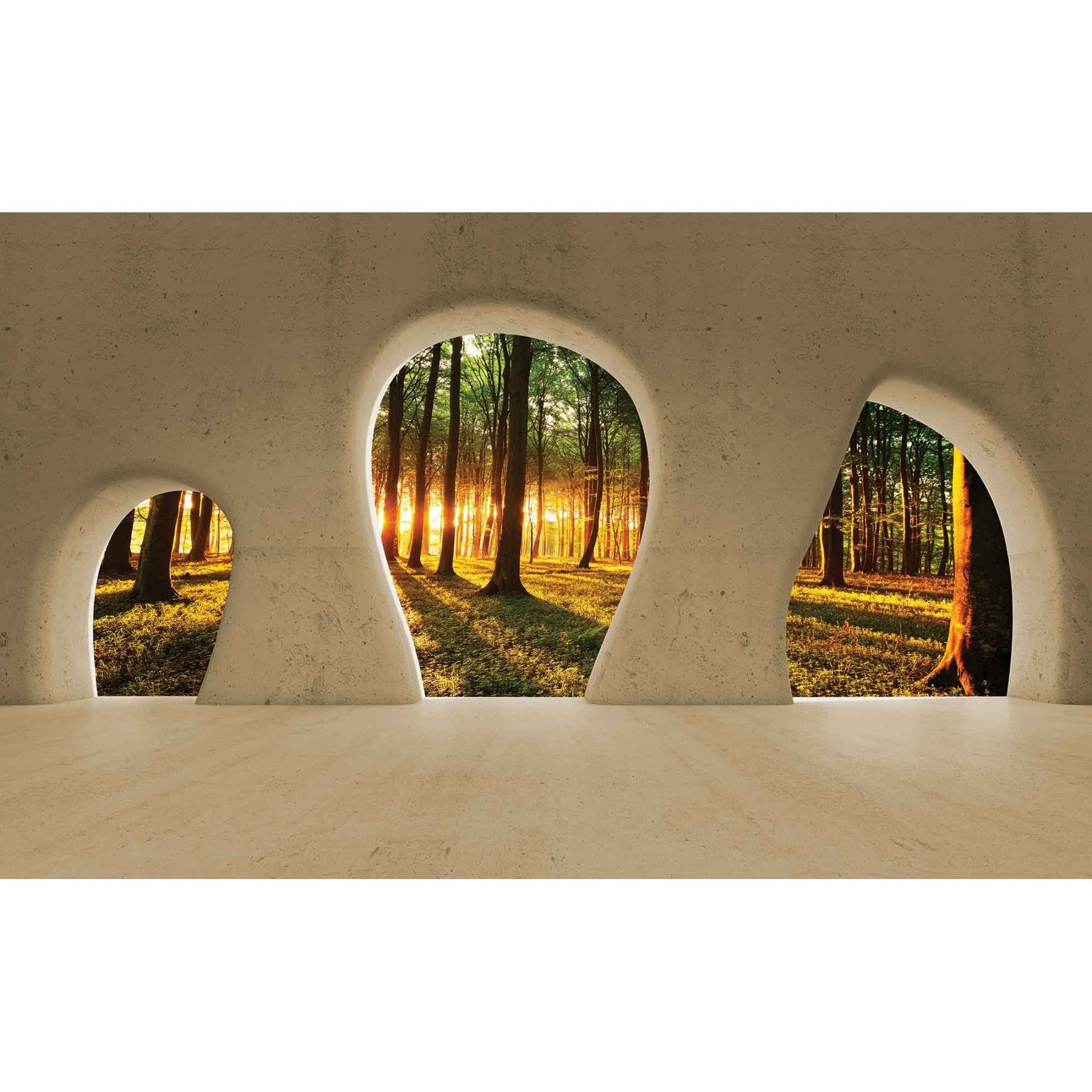 Fototapet DEGRETS 83514 Priveliste din padure 254x368cm