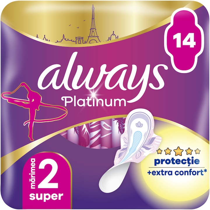 Absorbante Always Platinum Super, 14 buc