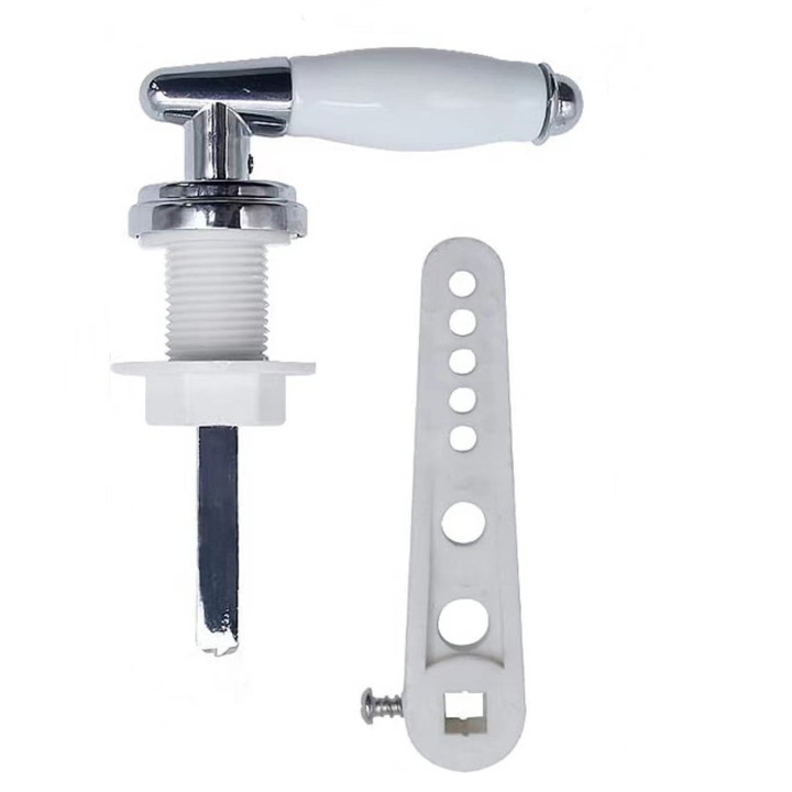 Керамична дръжка за тоалетна чиния, дръжка за тоалетна чиния ProChosen, универсална подмяна на дръжка за тоалетна чиния, хромирана дръжка за лост, за казанче за тоалетна чиния