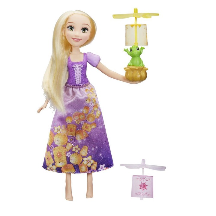 Papusa Rapunzel cu lampion